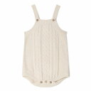 garbo&friends ガルボアンドフレンズ Ecru Knitted Cable Romper ロンパースベビー雑貨 赤ちゃん MILK お祝い ギフト ...
