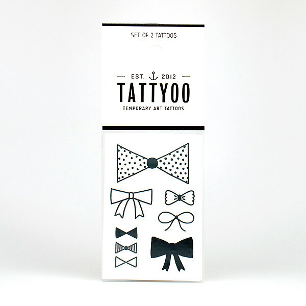Tattyoo,タトゥーヨー,タトゥーシール,BowTies,madeinスイス,タトゥーキッズ,タトゥーステッカー,タトゥー雑貨,ユニセックス,ベビー,キッズ,子供服,【送料無料対象外】【楽ギフ_包装選択】