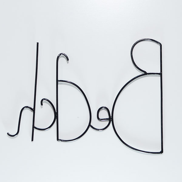 ZoeRumeau ゾエルモアWall Sculpture Words アイアンウォールスカルプチャーbeach BLACK,インテリア雑貨,雑貨,インテリア 壁掛け,タペストリー [3]