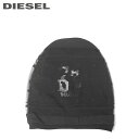 ●DIESEL KID ディーゼルキッズ ガール●ドット柄 シースルーレイヤー 子ども服 女の子 ルーズワッチキャップ 帽子【FUSI】【サイズIII】【ブラック】dik-l-a-a8-602 《メーカー希望小売価格6,490円》