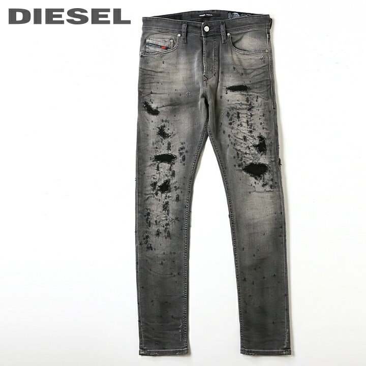 ■DIESEL ディーゼル メンズ■ヴィンテージクラッシュダメージ加工 ストレッチ スリムキャロット ジーンズ デニム パンツdie-m-p-c4-512 《メーカー希望小売価格52,800円》