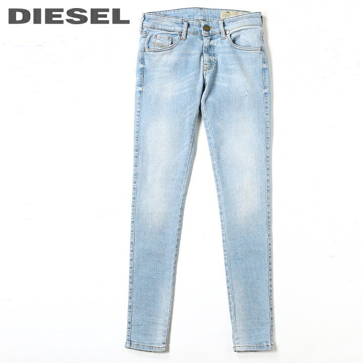 ★DIESEL ディーゼル レディース★ヴィンテージウォッシュ加工 ストレッチ スリムスキニー ジーンズ デニム パンツ【SLANDY-LOW】【W25〜34】【L32】【ライトインディゴ】die-l-p-c4-610 《メーカー希望小売価格27,500円》