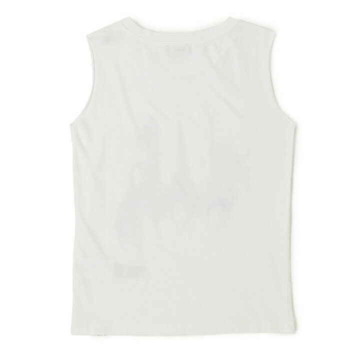 ●DIESEL KID ディーゼルキッズ ジュニア ガール●グラフィックプリント カットオフ 切りっぱなし ノースリーブカットソー タンクトップ【TWESSY】【SIZE8・10】【ホワイト】dik-l-t-c4-235 《メーカー希望小売価格8,690円》