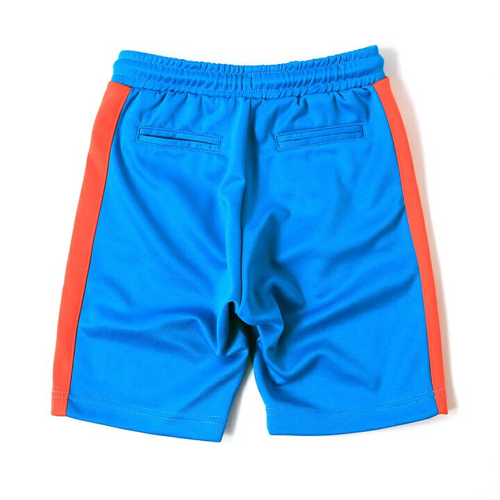 ◆DIESEL KID ディーゼルキッズ ジュニア ボーイ◆サイドライン切替 ウエストゴム 男の子 子ども服 ショートパンツ ハーフパンツ【PSKASH】【SIZE6】【ブルー×オレンジ】dik-m-p-c4-339 《メーカー希望小売価格10,780円》