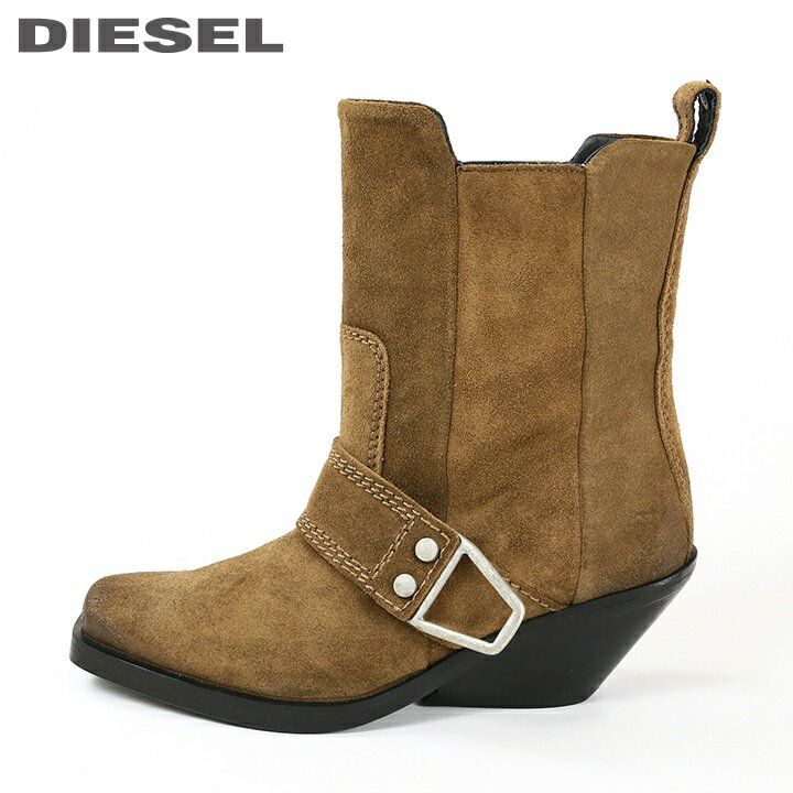 ☆DIESEL ディーゼル レディース☆牛革 本革 スウェード ベルト装飾