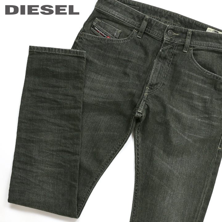 ■DIESEL ディーゼル メンズ■ヴィンテージウォッシュ加工 ストレッチ スリムスキニー カラーデニム ジーンズ デニム パンツ【THOMMER-SP】【W27〜36】【L32】【ダークグリーングレー】die-m-p-c8-549 《メーカー希望小売価格30,800円》