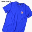 ★DIESEL ディーゼル レディース★ワンポイントロゴパッチ 半袖Tシャツ カットソーdie-l-t-c8-257 《メーカー希望小売価格7,480円》