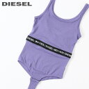 ★DIESEL ディーゼル レディース★コピーライトロゴゴム クロッチスナップボタン アンダーウェア ボディスーツ ボディブリファー【UFBY-OLIVIA-ML】【サイズS・M】【パープル】die-l-i-d4-110 《_メーカー希望小売価格8,580円》