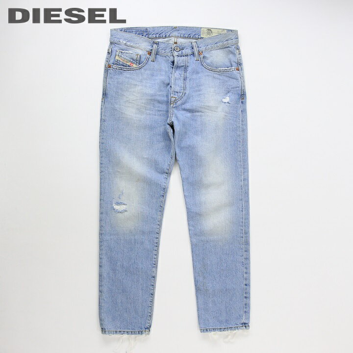 ■DIESEL ディーゼル メンズ■クラッシュダメージユーズド加工 スリムスキニー ジーンズ デニム パンツdie-m-p-d7-133 《メーカー希望小売価格28,600円》