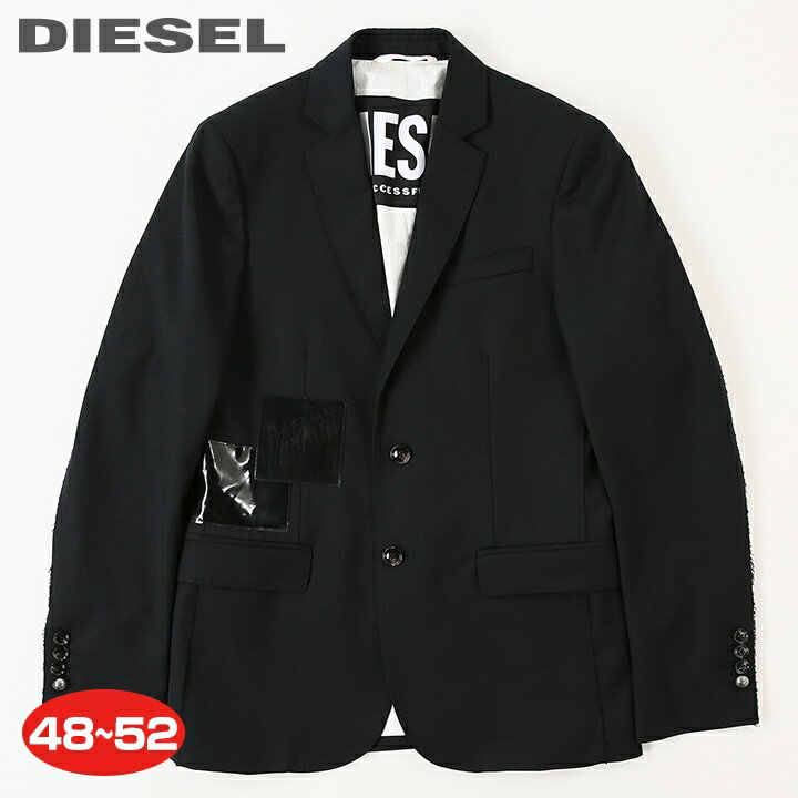 ■DIESEL ディーゼル メンズ■スリムフィット ウール混 切りっぱなし加工 本切羽 テーラードジャケットdie-m-o-d8-022 die-m-o-d8-953 《メーカー希望小売価格92,400円》