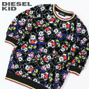 ●DIESEL KID ディーゼルキッズ ベビー ガール●ベロア調 ベビー服 女の子 スウェットワンピース【DULAB-R】【SIZE24M・36M】【ブラック...