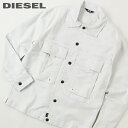 ディーゼル ■DIESEL ディーゼル メンズ■背面レザーパッチ ストレッチ 長袖 ホワイトデニムシャツジャケット【D-FITZ-SP1】【サイズXS～XL】【1サイズ程大きめのサイズ感】【ホワイト】die-m-t-e4-275 《メーカー希望小売価格46,200円》