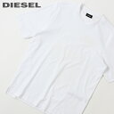 ■DIESEL ディーゼル メンズ■ラバーロゴプリント クルーネック 半袖Tシャツ カットソーdie-m-t-e4-371 《メーカー希望小売価格15,400円》