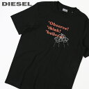 ■DIESEL ディーゼル メンズ■英字ロゴプリント ラウン