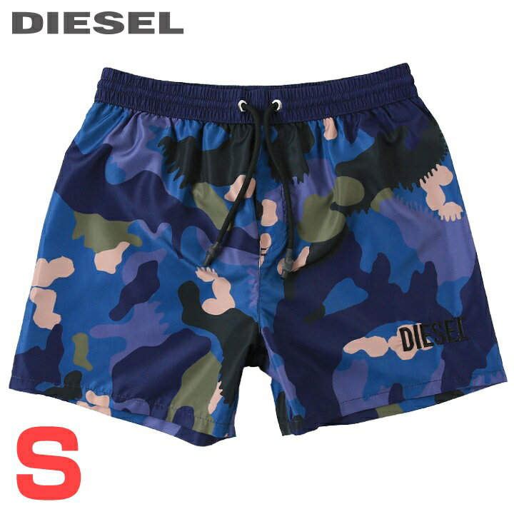 ■DIESEL ディーゼル メンズ■カモフラ柄 メンズ水着 男性水着 ショートトランクス サーフパンツ 海パン ビーチウェア スイムウェア【BMBX WAVE 2.017】【サイズS】【ネイビー系】die-m-c-e8-c03 《_メーカー希望小売価格14,080円》