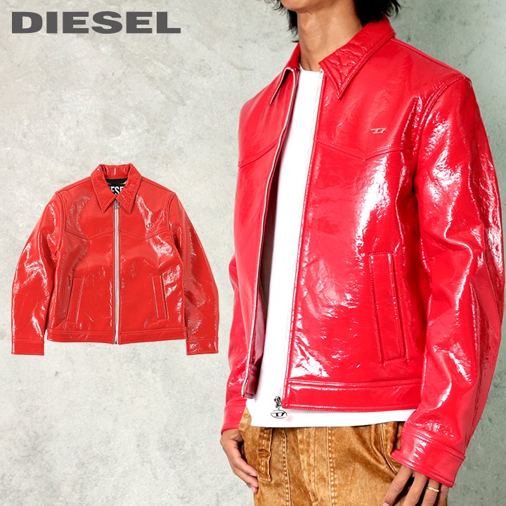 楽天市場】DIESEL ジャケット(カラーレッド)(メンズ 楽天市場】DIESEL ジャケット(カラーレッド)(メンズ