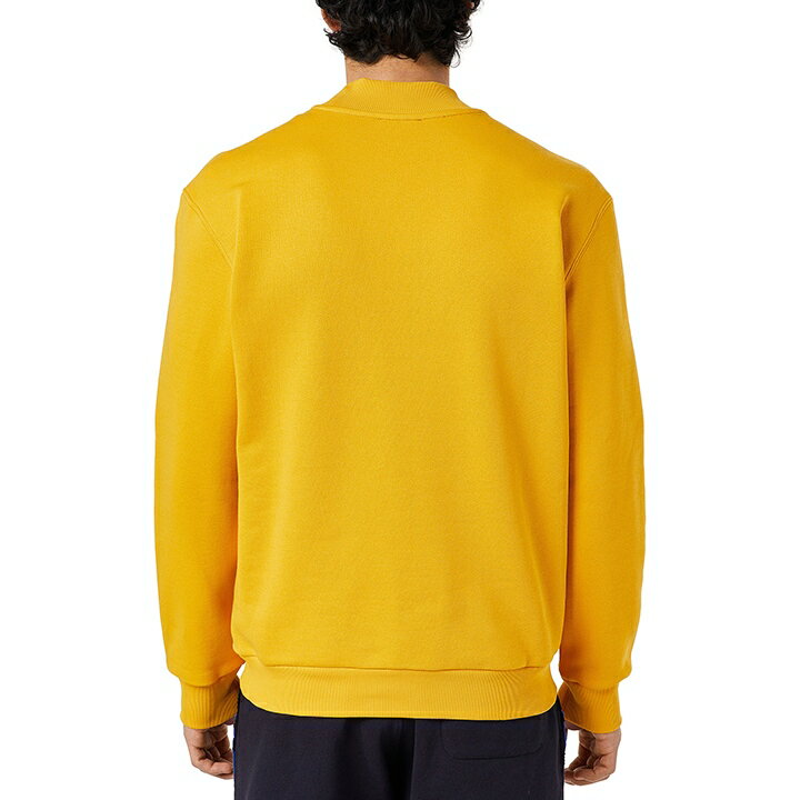 ■DIESEL ディーゼル メンズ■オーバルDロゴ刺繍 モックネック 長袖 プルオーバースウェットシャツ トレーナー【S-NORIS】【サイズXXL】【1サイズ程大きめのサイズ感】【マスタードイエロー】die-m-t-f4-3hc 《メーカー希望小売価格23,100円》