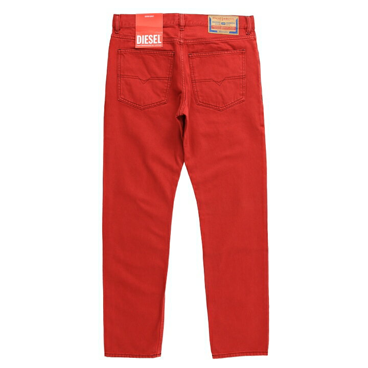 ■DIESEL ディーゼル メンズ■スリム ストレート ジーンズ カラーデニム パンツ【1995】【W28L30】【レッド】die-m-p-f4-73f 《メーカー希望小売価格31,900円》
