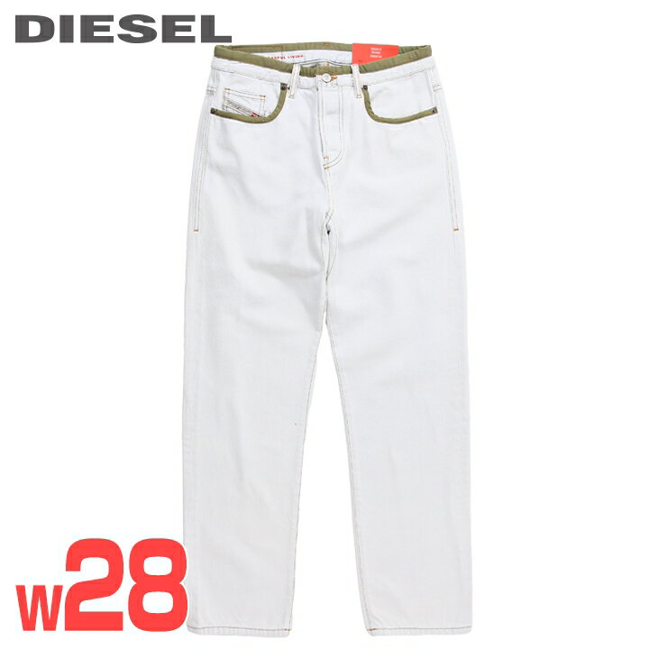 ■DIESEL ディーゼル メンズ■ウォッシュ加工 レギュラーフィット ストレート ジーンズ デニム パンツ【2020 D-VIKER】【W28L30】【ライトインディゴホワイト】die-m-p-f4-75h 《メーカー希望小売価格38,500円》