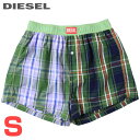 ■DIESEL ディーゼル メンズ■ウエストゴム チェック柄 切替 トランクス パンツ 下着 アンダーウエア【UUBX-STARK】【サイズS】【グリーン系】die-m-i-f4-u79 《_メーカー希望小売価格6,380円》(4)