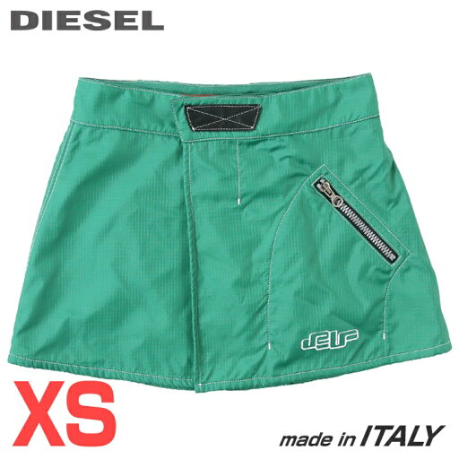 ★DIESEL ディーゼル レディース★ジップポケット リップストップ素材 巻きミニスカート【DXD-22-O08】【サイズXS】【グリーン】die-l-s-f4-63r 《メーカー希望小売価格51,700円》 ★DIESEL ディーゼル レディース★ジップポケット リップストップ素材 巻きミニスカート【DXD-22-O08】【サイズXS】【グリーン】die-l-s-f4-63r 《メーカー希望小売価格51,700円》