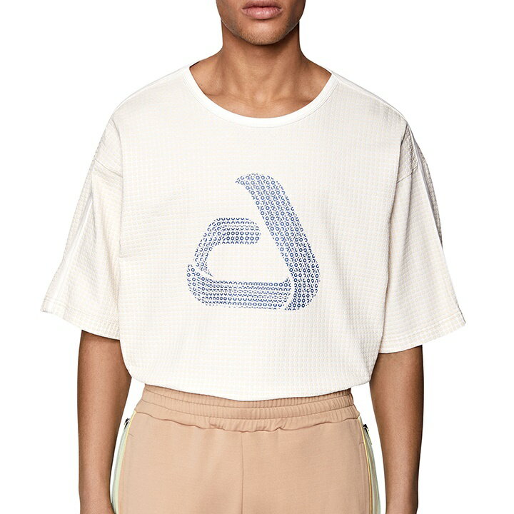 ■DIESEL ディーゼル メンズ■パフプリント ウォッシュ加工 ルーズフィット 半袖Tシャツ カットソー【T-HON】【サイズXL】【1サイズ程大きめのサイズ感】【ホワイト】die-m-t-f4-4vt 《メーカー希望小売価格31,900円》