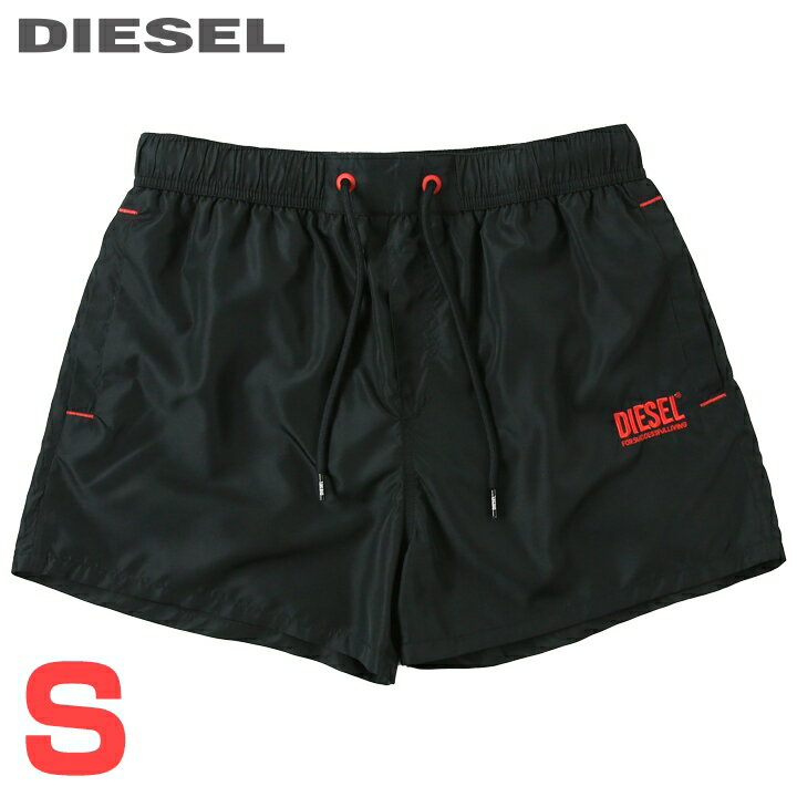 ■DIESEL ディーゼル メンズ■ロゴ刺繍 メンズ水着 男性水着 ショートトランクス サーフパンツ 海パン ビーチウェア スイムウェア【BMBX-SANDYNEW】【サイズS】【ブラック】die-m-c-f4-c05 《_メーカー希望小売価格11,880円》
