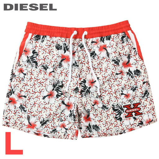 ■DIESEL ディーゼル メンズ■ボタニカル総柄 メンズ水着 男性水着 ショートトランクス サーフパンツ 海パン ビーチウェア スイムウェア【BMBX-CAYBAY】【サイズL】【アイボリー×レッド】die-m-c-f4-c12 《_メーカー希望小売価格17,380円》 ■DIESEL ディーゼル メンズ■ボタニカル総柄 メンズ水着 男性水着 ショートトランクス サーフパンツ 海パン ビーチウェア スイムウェア【BMBX-CAYBAY】【サイズL】【アイボリー×レッド】die-m-c-f4-c12 《_メーカー希望小売価格17,380円》