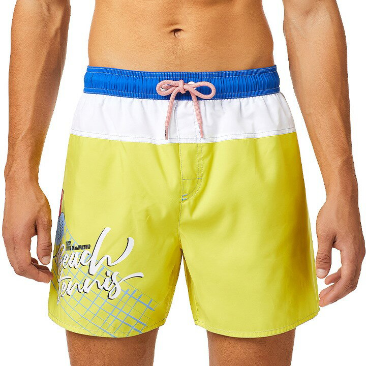 ■DIESEL ディーゼル メンズ■刺繍ロゴパッチ メンズ水着 男性水着 ショートトランクス サーフパンツ 海パン ビーチウェア スイムウェア【BMBX-WAVE-YK】【サイズM】【イエロー】die-m-c-f4-c34 《_メーカー希望小売価格17,600円》