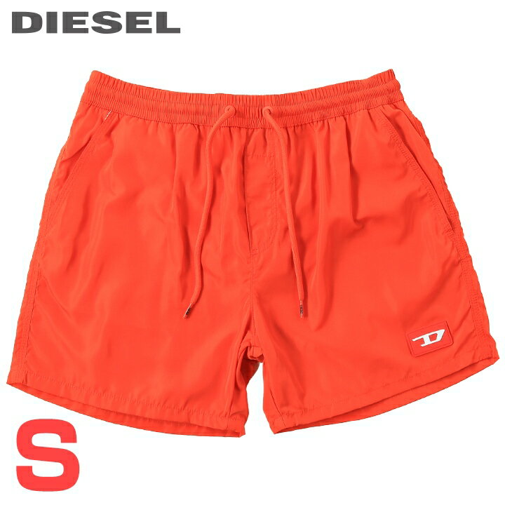 ■DIESEL ディーゼル メンズ■ラバーロゴパッチ メンズ水着 男性水着 ショートトランクス サーフパンツ 海パン ビーチウェア スイムウェア【BMBX-CAYBAY-X】【サイズS】【オレンジ】die-m-c-f4-c57 《_メーカー希望小売価格14,080円》