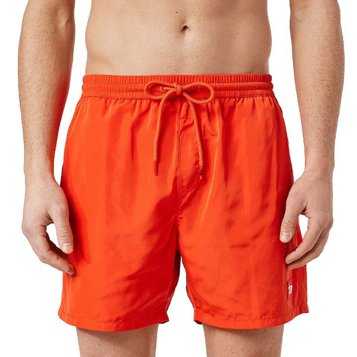 ■DIESEL ディーゼル メンズ■ラバーロゴパッチ メンズ水着 男性水着 ショートトランクス サーフパンツ 海パン ビーチウェア スイムウェア【BMBX-CAYBAY-X】【サイズS】【オレンジ】die-m-c-f4-c57 《_メーカー希望小売価格14,080円》