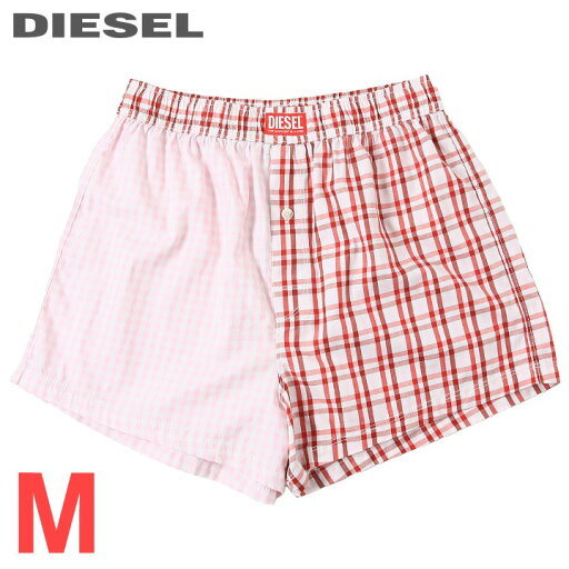 ■DIESEL ディーゼル メンズ■ウエストゴム チェック柄 切替 コットン トランクス パンツ 下着 アンダーウエア【UUBX-STARK】【サイズM】【レッド系×ピンク】die-m-i-f8-u4e 《メーカー希望小売価格7,480円》 ■DIESEL ディーゼル メンズ■ウエストゴム チェック柄 切替 コットン トランクス パンツ 下着 アンダーウエア【UUBX-STARK】【サイズM】【レッド系×ピンク】die-m-i-f8-u4e 《メーカー希望小売価格7,480円》