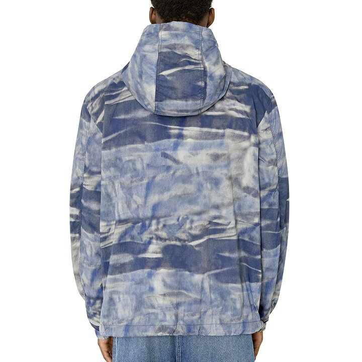 ■DIESEL ディーゼル メンズ■カモフラージュ柄 薄手 メッシュ裏地 軽量 ナイロンジャケット【J-WARRETT-CMF】【サイズXXL】【1サイズ程大きめのサイズ感】【ブルーグレー系】die-m-o-f8-09t 《メーカー希望小売価格46,200円》