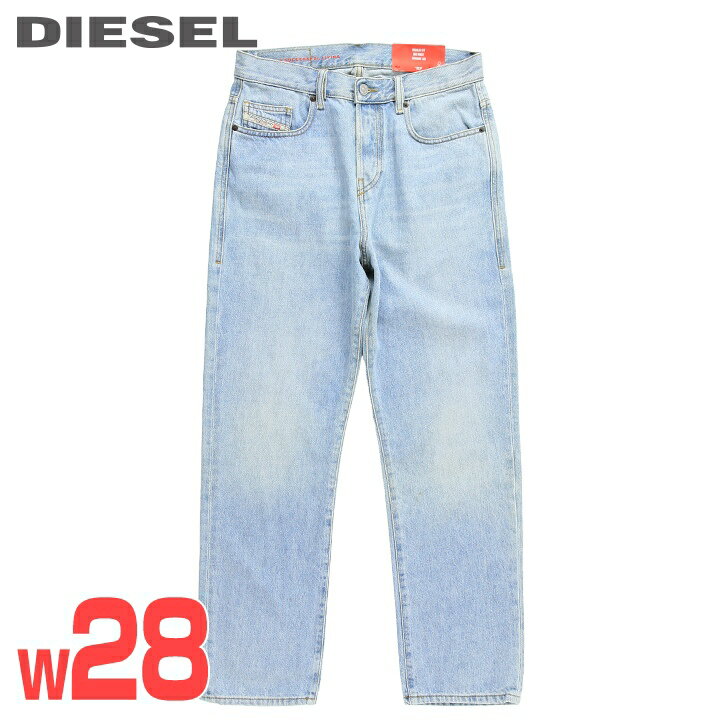 ■DIESEL ディーゼル メンズ■ヴィンテージウォッシュ加工 レギュラーフィット ストレート ジーンズ デニム パンツ【2020 D-VIKER】【W28L30】【ライトインディゴブルー】die-m-p-f8-4hv 《メーカー希望小売価格35,200円》