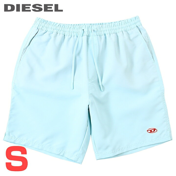 Rakuten - ■DIESEL ディーゼル メンズ■オーバルDワンポイントロゴ メンズ水着 ミッドトランクス サーフパンツ 海パン ビーチウェア スイムウェア【BMBX-ALEX】【サイズS】【アイスブルー】die-m-c-g4-c09 《_メーカー希望小売価格17,600円》