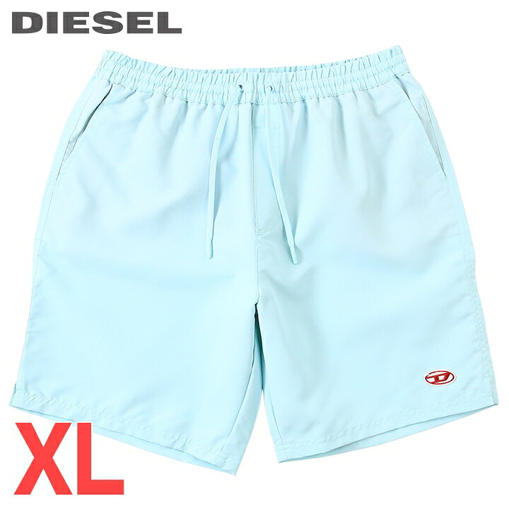 Rakuten - ■DIESEL ディーゼル メンズ■オーバルDワンポイントロゴ メンズ水着 ミッドトランクス サーフパンツ 海パン ビーチウェア スイムウェア【BMBX-ALEX】【サイズXL】【アイスブルー】die-m-c-g4-c0d 《_メーカー希望小売価格17,600円》