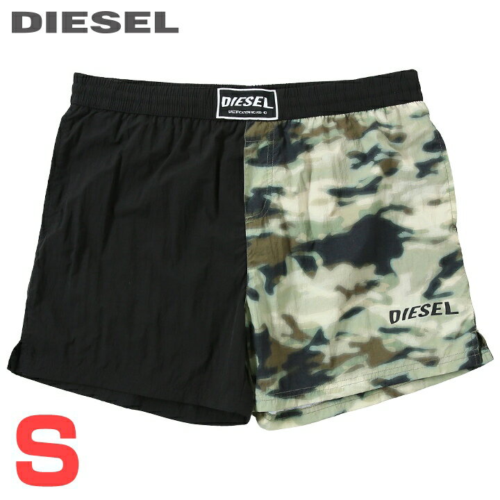■DIESEL ディーゼル メンズ■カモフラージュ柄 切替 メンズ水着 ショートトランクス...