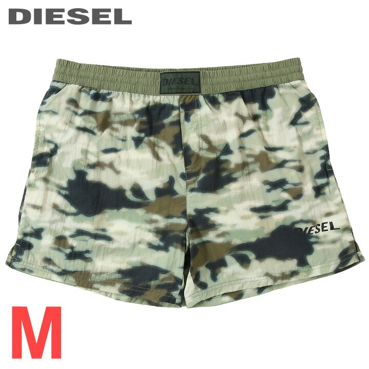 Rakuten - ■DIESEL ディーゼル メンズ■カモフラージュ柄 メンズ水着 ショートトランクス サーフパンツ 海パン ビーチウェア スイムウェア【BMBX-NICO】【サイズM】【カーキグリーン系】die-m-c-g4-c2e 《_メーカー希望小売価格19,800円》
