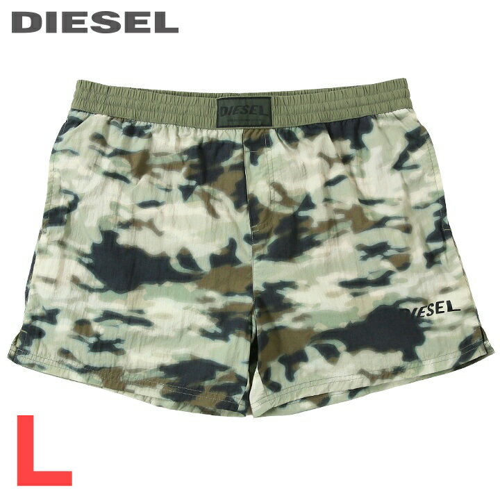 Rakuten - ■DIESEL ディーゼル メンズ■カモフラージュ柄 メンズ水着 ショートトランクス サーフパンツ 海パン ビーチウェア スイムウェア【BMBX-NICO】【サイズL】【カーキグリーン系】die-m-c-g4-c2f 《_メーカー希望小売価格19,800円》