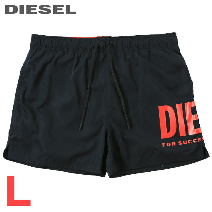 Rakuten - ■DIESEL ディーゼル メンズ■ロゴプリント メンズ水着 ショートトランクス サーフパンツ 海パン ビーチウェア スイムウェア【BMBX-NICO】【サイズL】【ブラック】die-m-c-g4-c3e 《_メーカー希望小売価格19,800円》