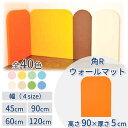 キッズコーナー クッション ブロック ウレタン マット 壁 保護 子ども 赤ちゃん 囲い キッズルーム 託児所 【角Rウォールマット】 【高さ900×厚さ50mm】 【幅 450mm / 600mm / 900mm / 1200mm】 【単品】
