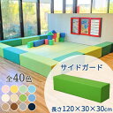 キッズコーナー クッション ブロック ウレタン ストレート ベンチ マット 子ども 赤ちゃん 囲い キッズルーム 託児所 【サイドガード】 【長さ1200×30...