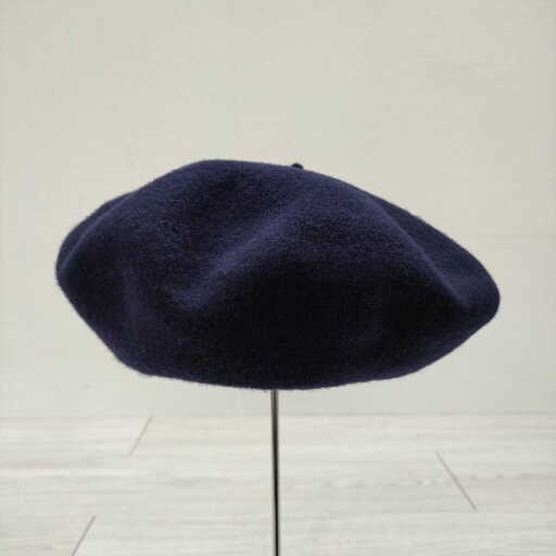 BAKARRA ウールベレー帽 フランス製 帽子 ベレー帽 ネイビー レディース バカラ【中古】4-1120T BAKARRA ウールベレー帽 フランス製 帽子 ベレー帽 ネイビー レディース バカラ【中古】4-1120T