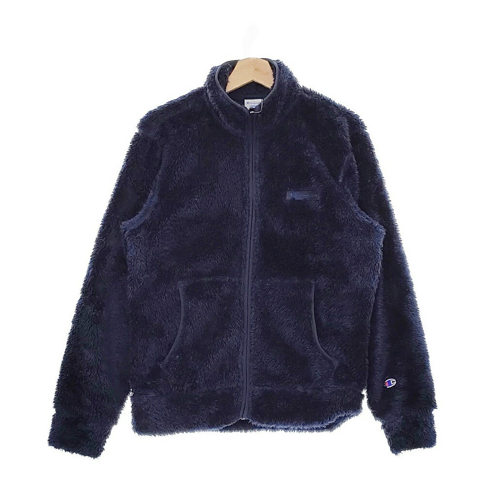 Champion シェルパジャケット フルジップフリースジャケット C3-L616 L ジャケット ネイビー メンズ チャンピオン【中古】5-0208T