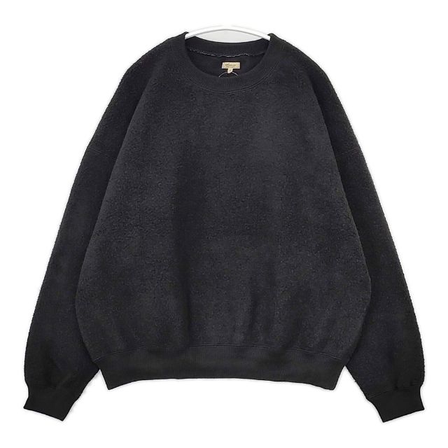 Sanca ナッピングパイルクルー トレーナー スウェット ブラック レディース サンカ【中古】5-0922T(4)