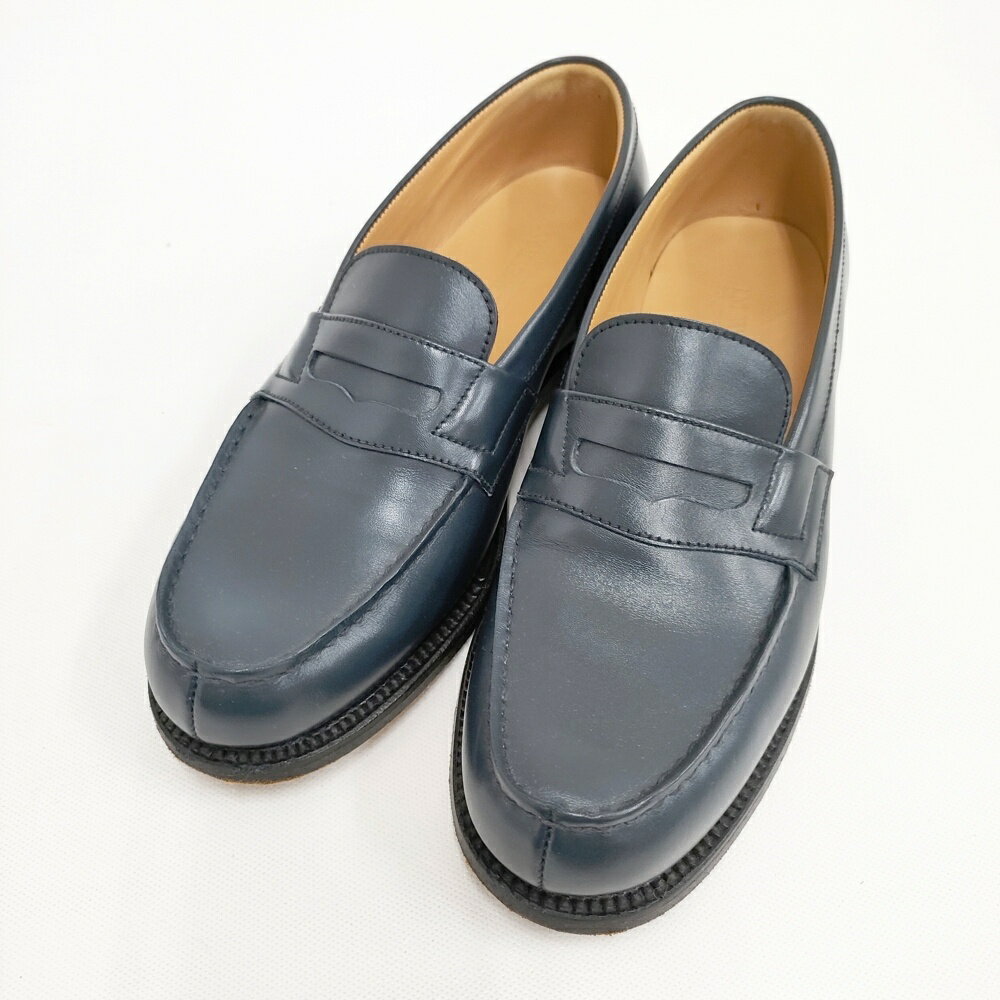 J.M. WESTON シグネチャーローファー 2C ローファー ネイビー レディース ジェイエムウエストン【中古】5-0802G