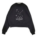 MAISON MARGIELA Logo sweatshirt ロゴスウェットシャツ サイズS スウェット ブラック レディース メゾンマルジェラ【中古】5-0718M|詳細画像