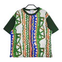 HERALBONY ヘラルボニー 未使用品 GAMON Tシャツ「無題」定価24200円 HL-0000-T02-2 半袖Tシャツ カットソー グリーン マルチ レディース【中古】5-0619S