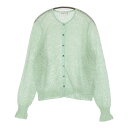 mina perhonen tulip 定価66000円 acs8900 mint 40 クルーネック カーディガン 24SS ライトグリーン レディース ミナペルホネン【中古】5-0614M