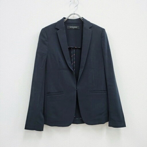 UNITED ARROWS ホックボタン サイズ38 テーラードジャケット ネイビー レディース ユナイテッドアローズ【中古】3-0504M UNITED ARROWS ホックボタン サイズ38 テーラードジャケット ネイビー レディース ユナイテッドアローズ【中古】3-0504M